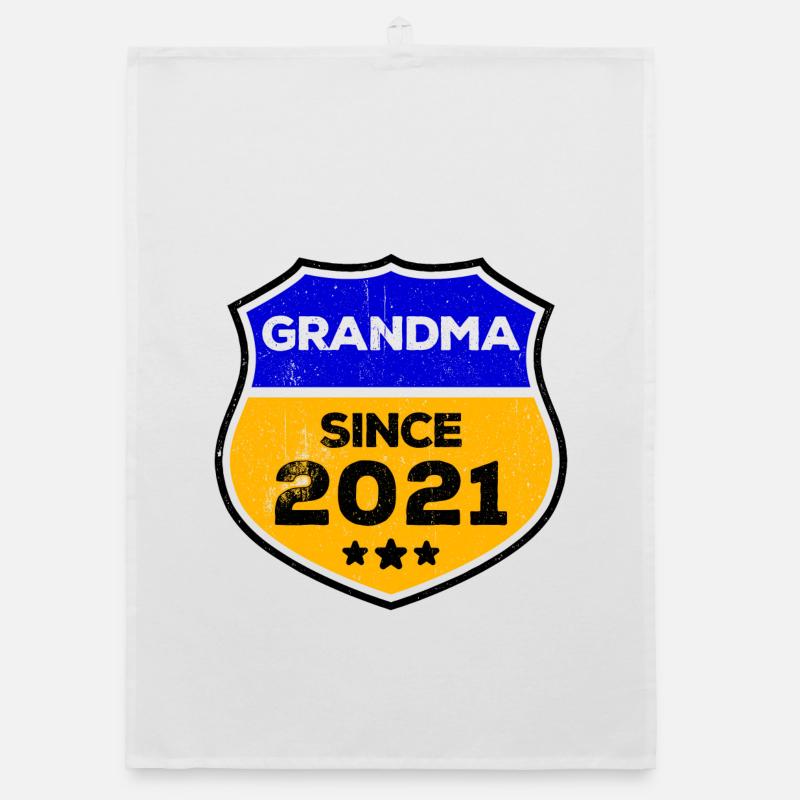 Déclaration de grand-mère aînée à la retraite Torchon bio