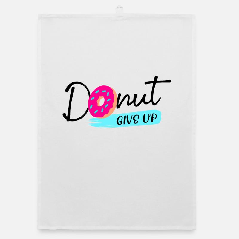 Donut Sweets Statement Snacking Delicious Organic dish towel