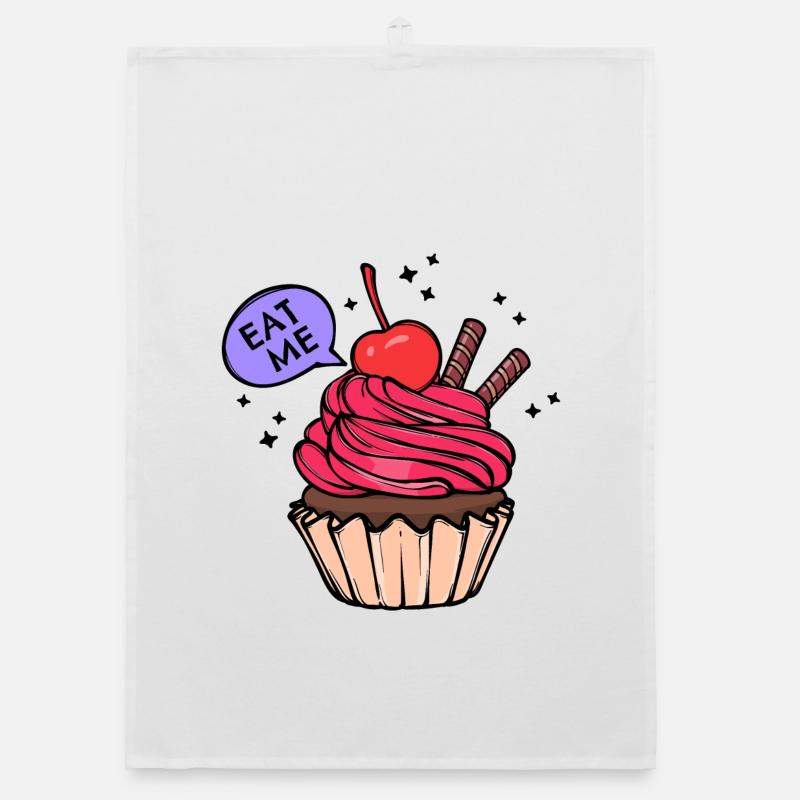 Cupcake Statement Dessert Baking Sweets Organic dish towel