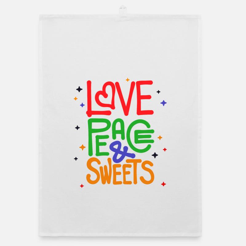 Sweets Statement Dessert Snacking Delicious Organic dish towel