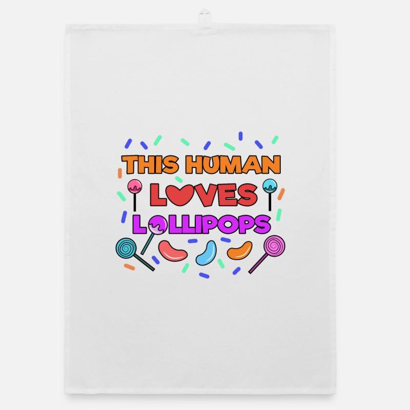 Candy Sugar Sweet Tooth Sweets Statement Organic dish towel