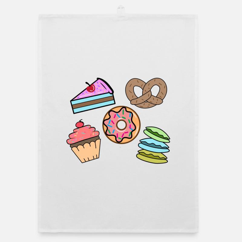 Sweets Snack Cupcake Donut Cake Baking Organic dish towel