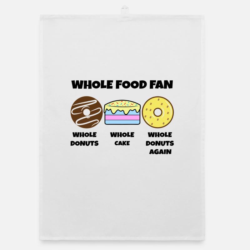 Donut Statement Sweets Cake Dessert Organic dish towel