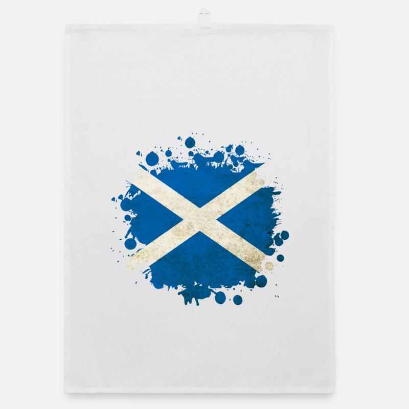 Conception des drapeaux blob en Écosse Torchon bio