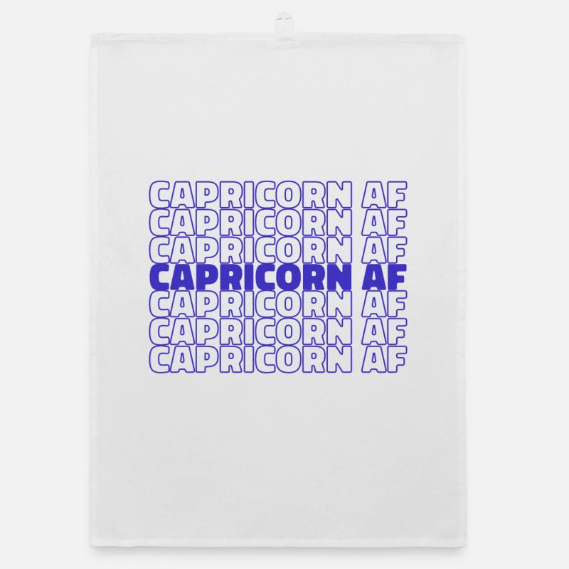 Capricorn Statement Horoscope Constellation Zodiac Organic dish towel