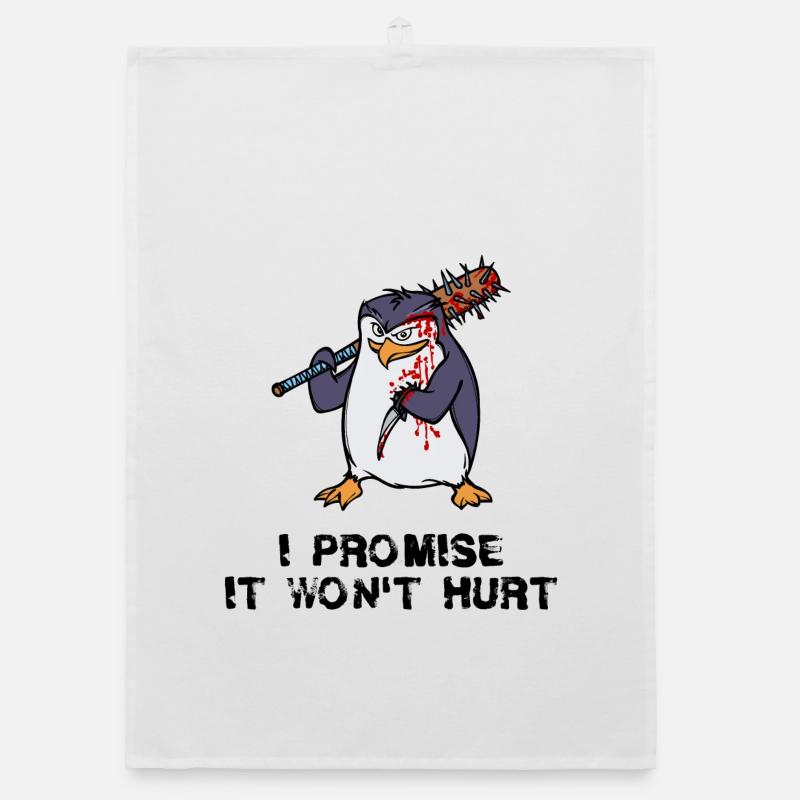 Pinguin Statement Antarktis Tier Seevogel Zoo Organic Geschirrtuch