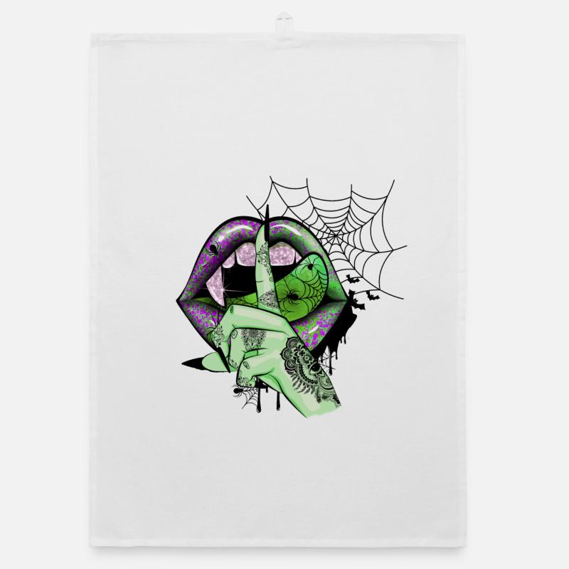 Lèvres de vampire vert Torchon bio