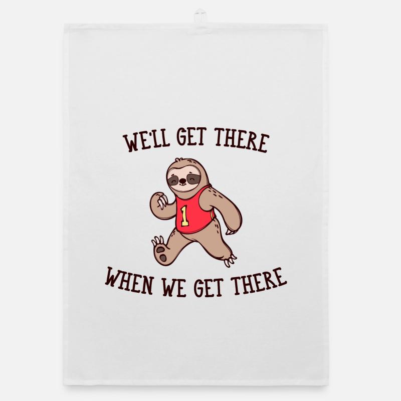 Snail's Pace Animal Sloth Statement Slow Organic dish towel