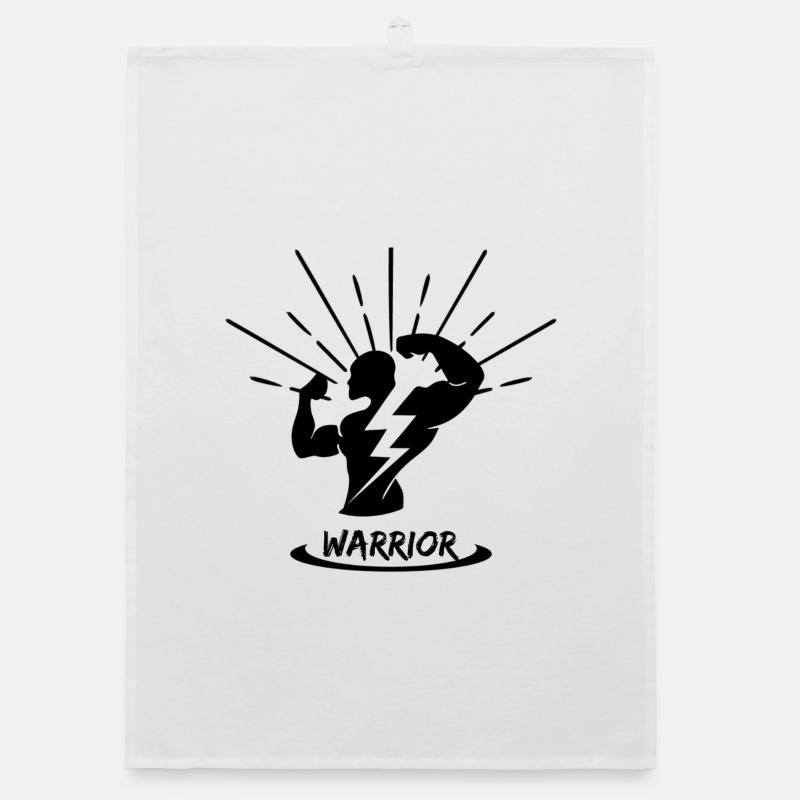 Warrior - Organic Geschirrtuch - Weiß