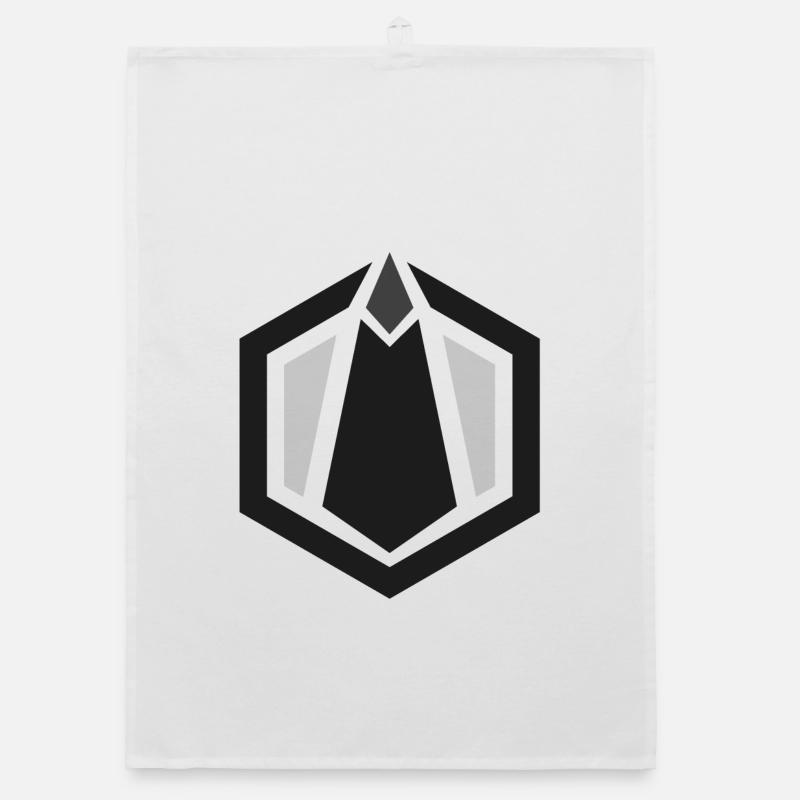 Monolith Logo - Organic Geschirrtuch - Weiß