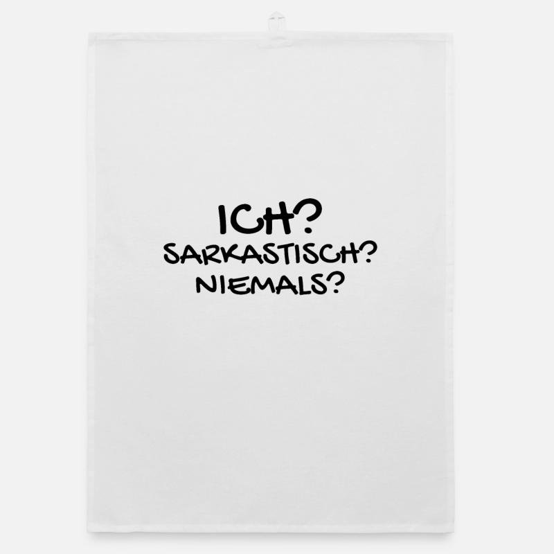 Sarkastisch Sarkasmus Organic Geschirrtuch