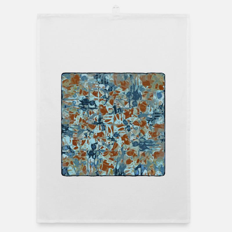 Abstract Camouflage Pattern Organic dish towel