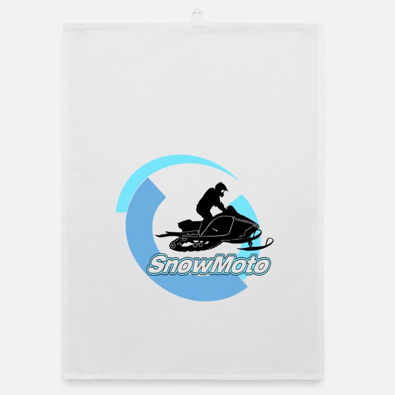 snowmobile Organic dish towel