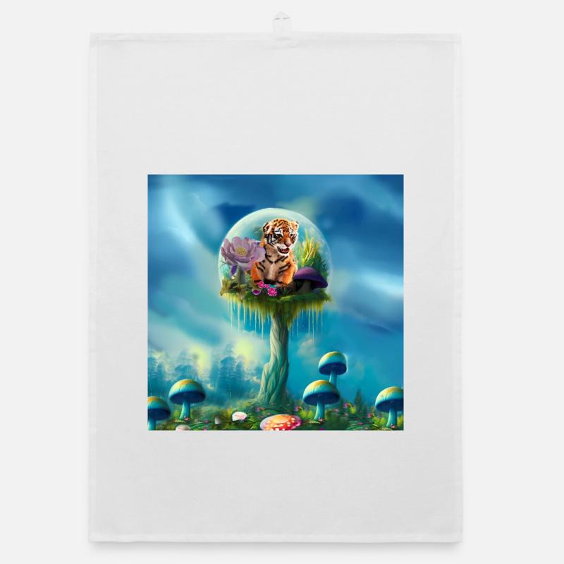 Tout simplement adorables petits tigres Bébés Torchon bio