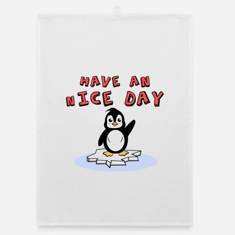 Vogel Eis Kälte Arktis Tier Pinguin Seevogel Zoo Organic Geschirrtuch