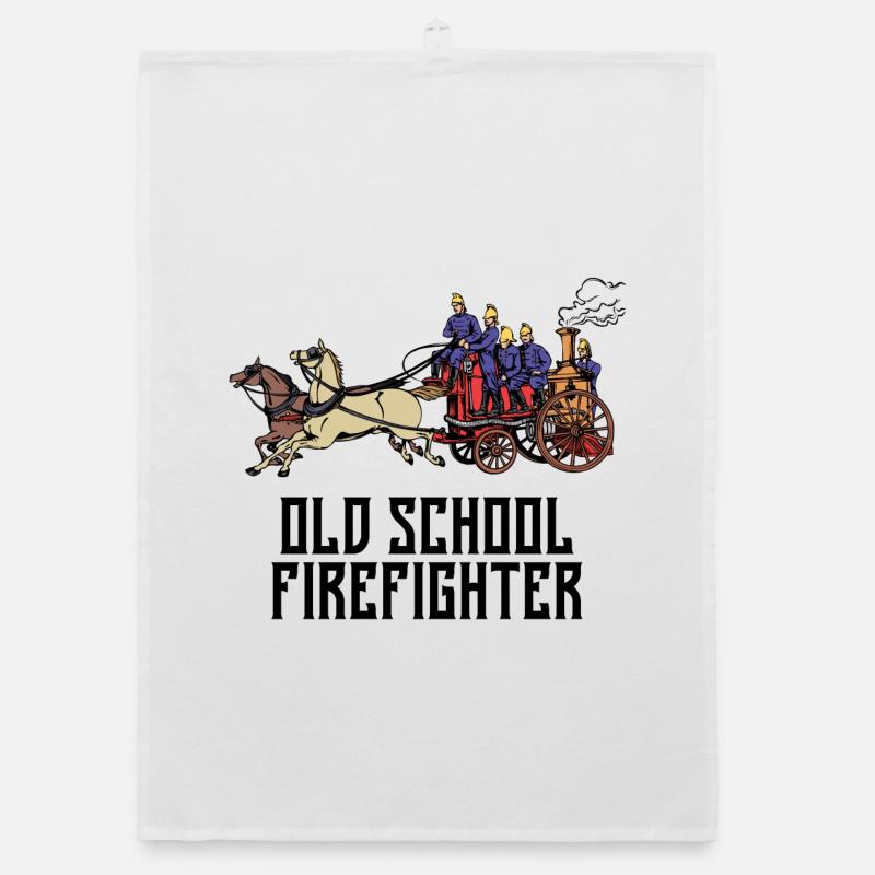 Professional Fire Brigade Firefighter Fire Brigade Statement Organic dish towel