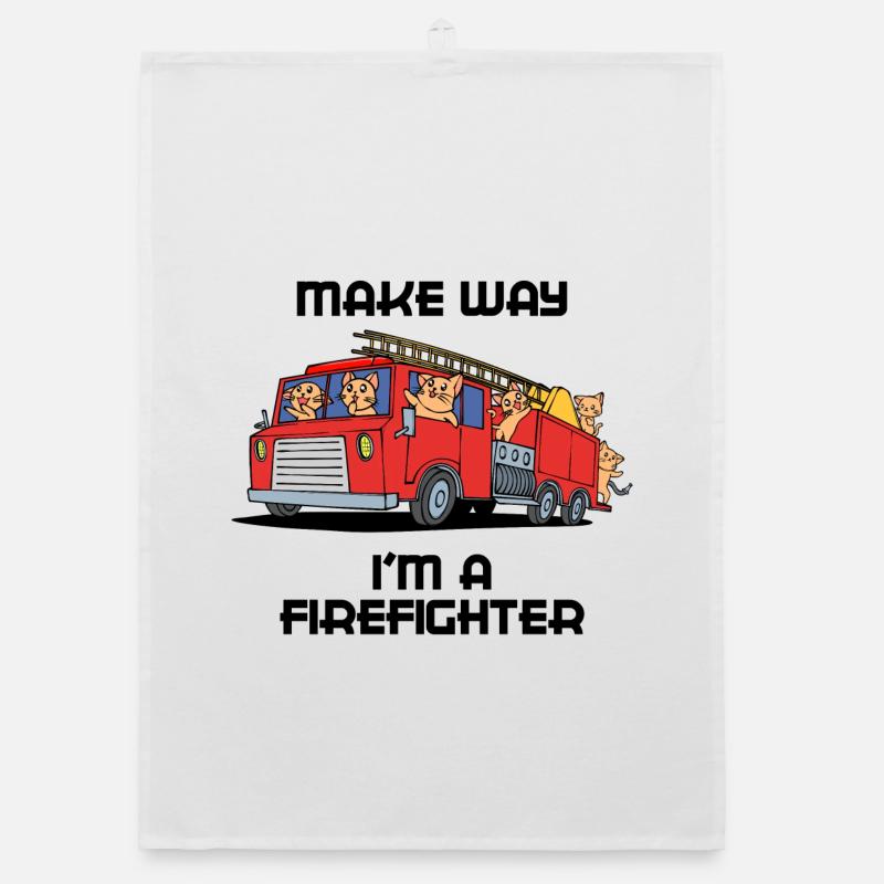 Fire Brigade Statement Fire Engine Professional Fire Brigade Organic dish towel