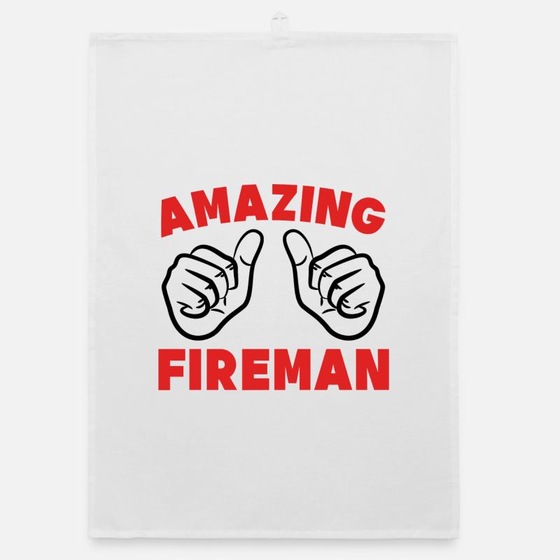 Professional fire brigade fire protection fire brigade statement Organic dish towel