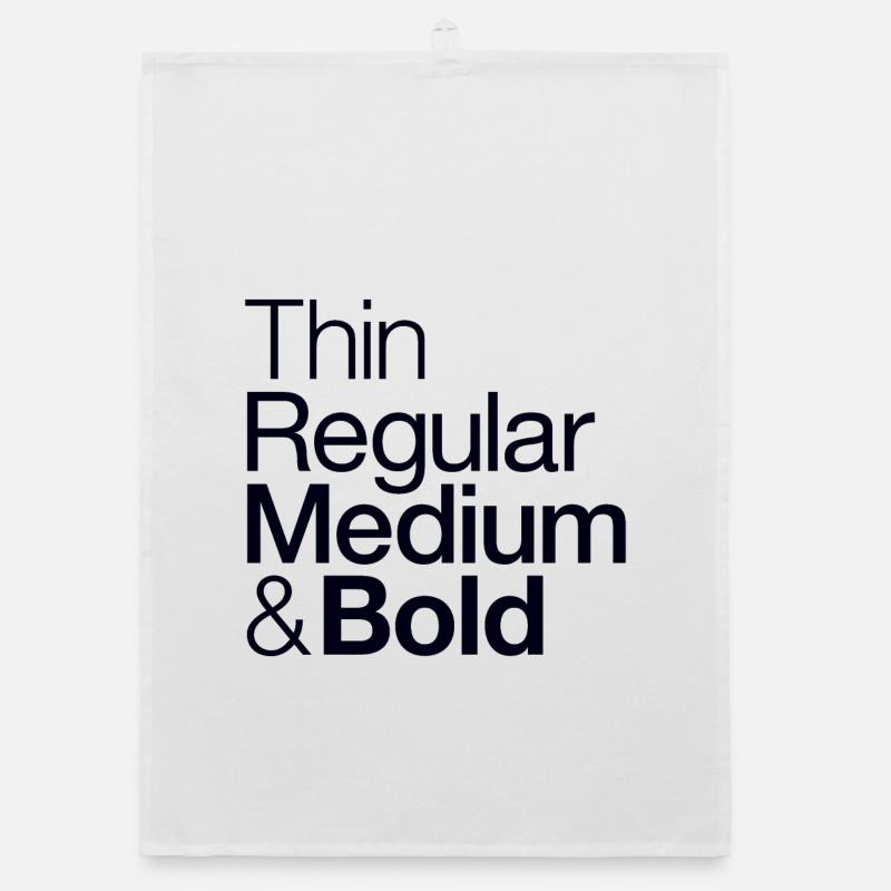 Typographer - Typography - Design Organic dish towel