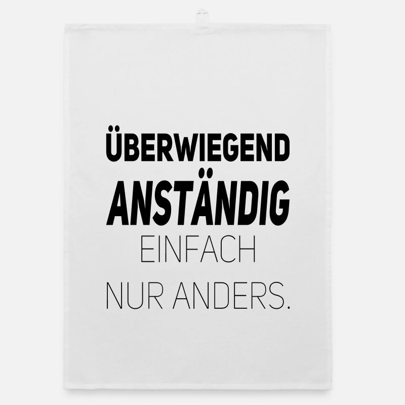 Anständig einfach nur anders Organic Geschirrtuch