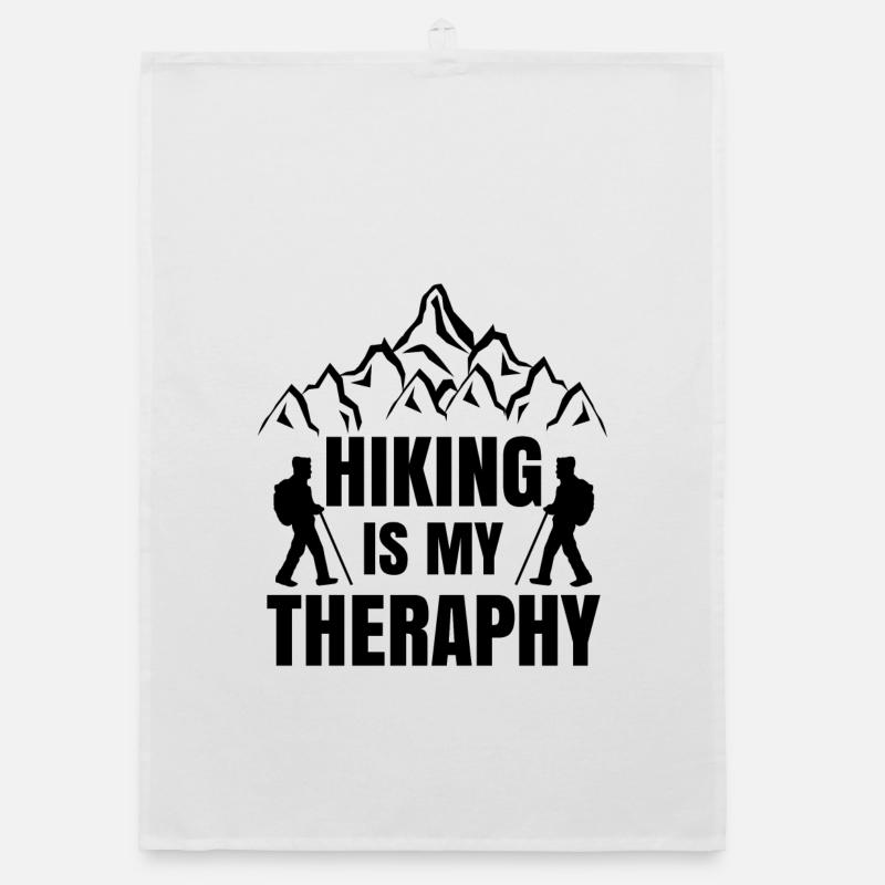 Summit Mountain Hiking Hiking Wanderer Statement Organic dish towel