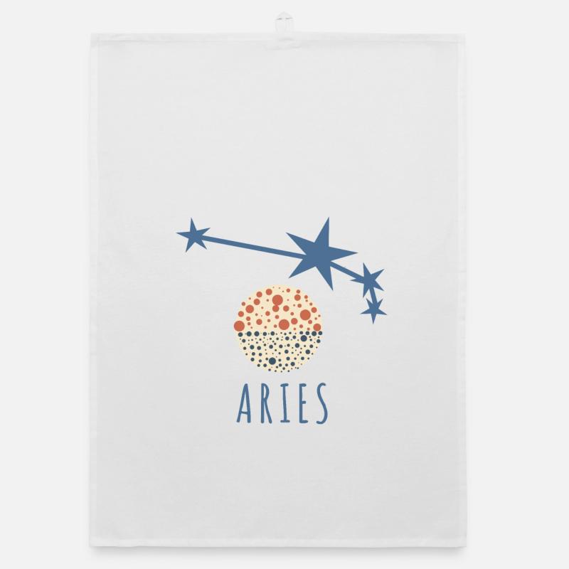 Das Sternbild Widder Organic Geschirrtuch