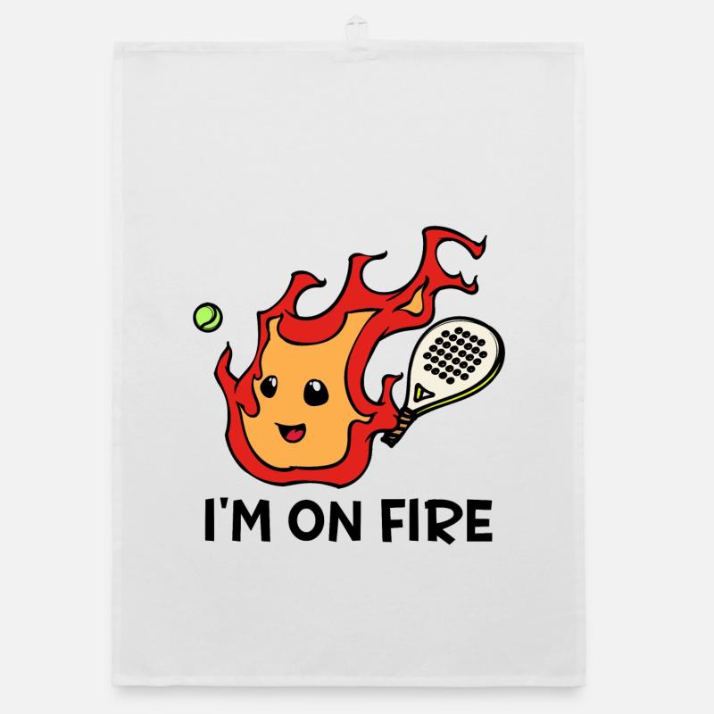 Spieler Padel Statement Training Racket Turnier Organic Geschirrtuch