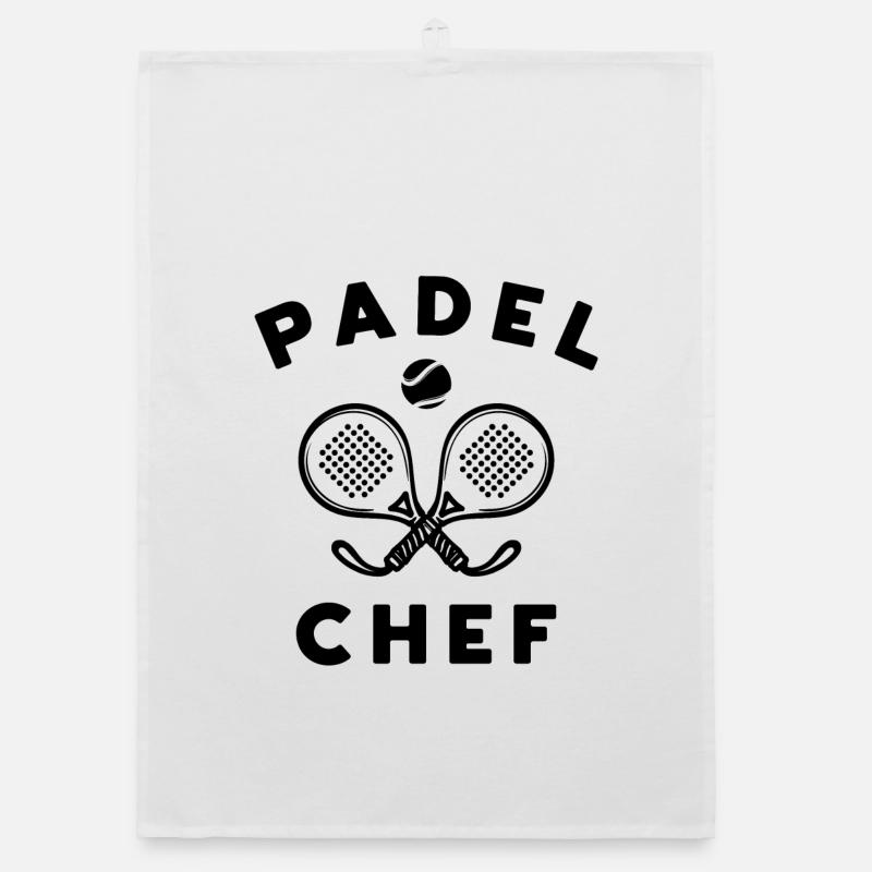 Padel Bälle Statement Schläger Spieler Training Organic Geschirrtuch
