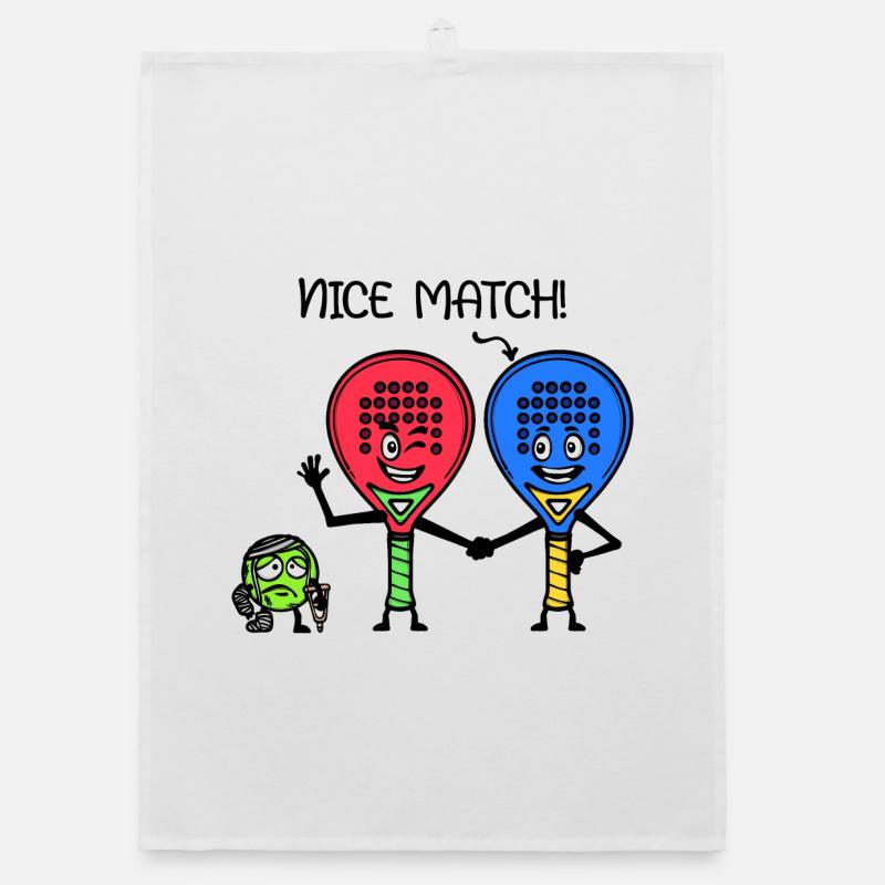 Racket Player Statement Padel Balls Padel Team Organic dish towel