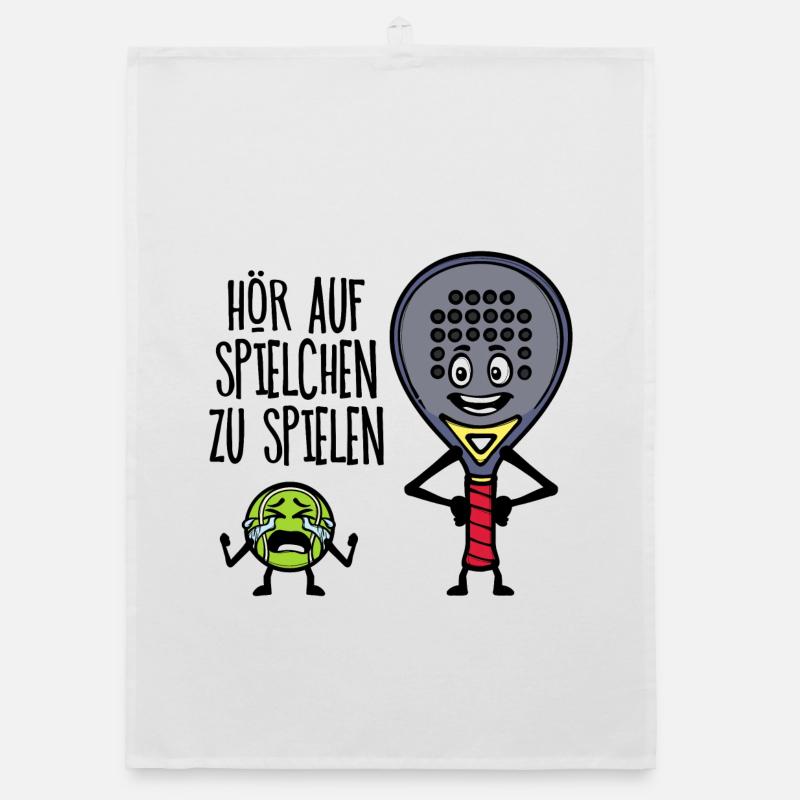 Freizeit Spieler Statement Padel Ball Schläger Organic Geschirrtuch