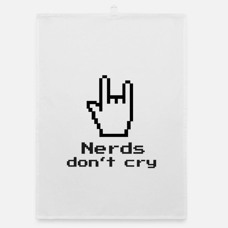 Nerds don't cry! nerdy, IT, EDP, Programmer Organic dish towel