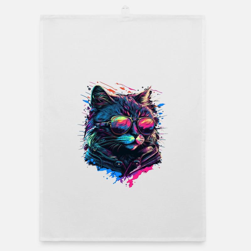 Cool cat Organic dish towel