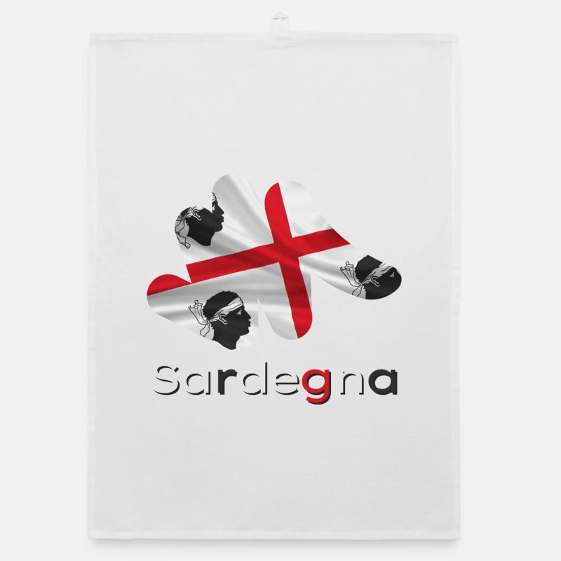 Drapeau Sardaigne Torchon bio