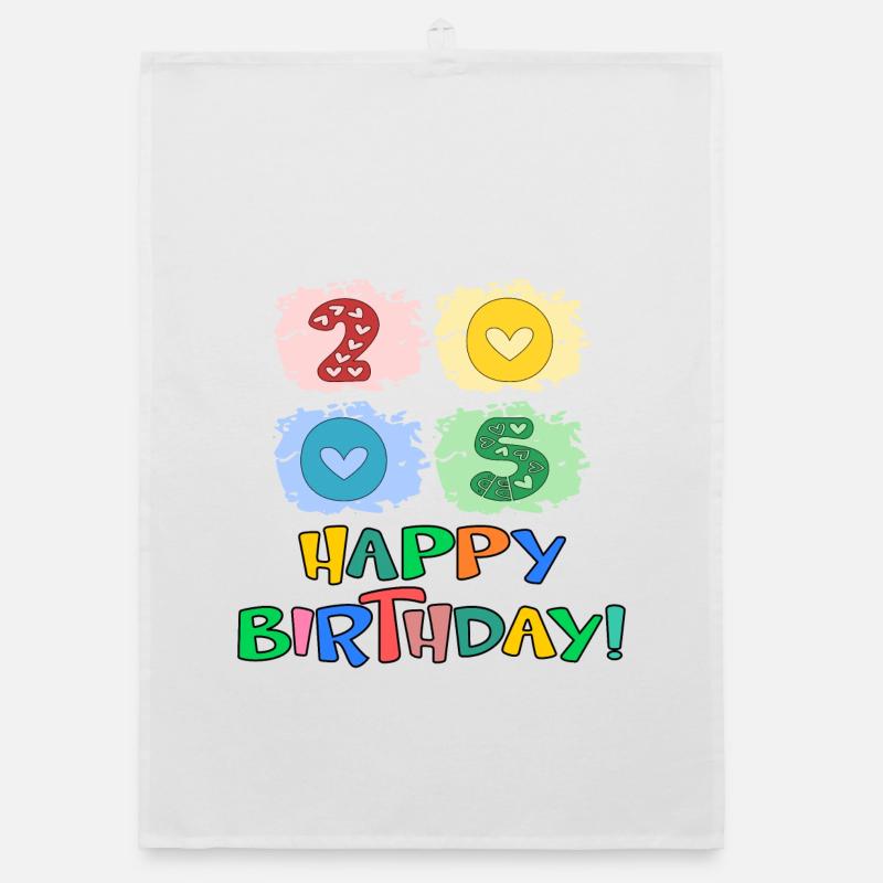Birthday 2005 Organic dish towel