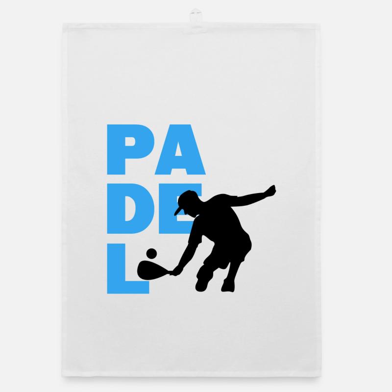 Padel Game Spiler Statement Balls Racket Padel Organic dish towel
