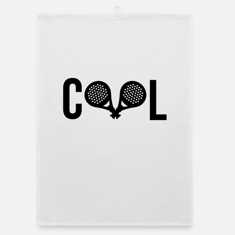 Cool Saying Padel Player Sport Racket Organic dish towel