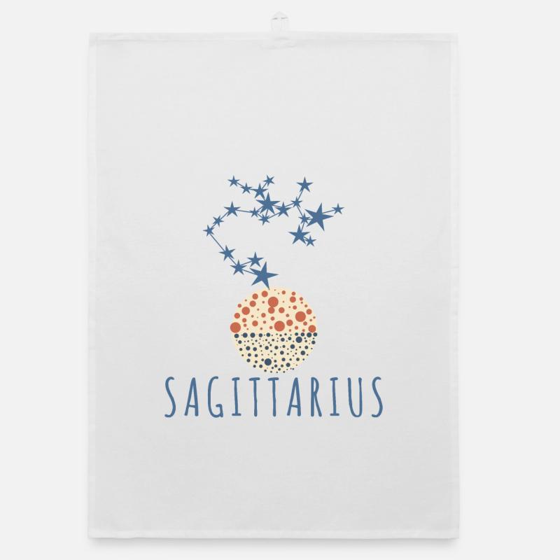 Das Sternbild Schütze Organic Geschirrtuch