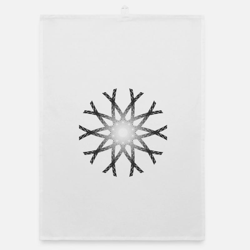 Bar circled gray gradient Organic dish towel