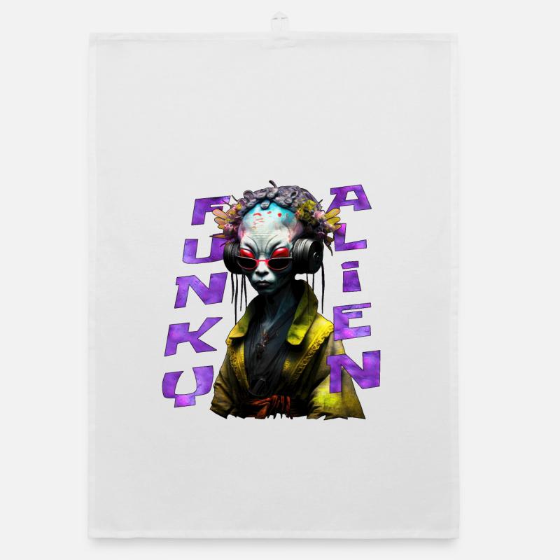 Funky alien 02 Torchon bio