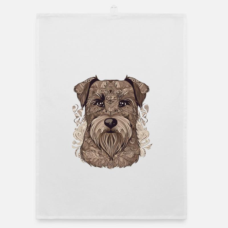 Sample dog Organic dish towel