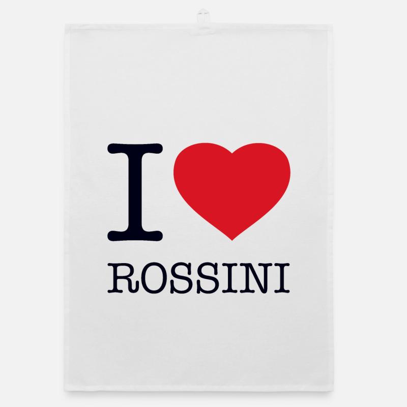 I LOVE ROSSINI Organic Geschirrtuch