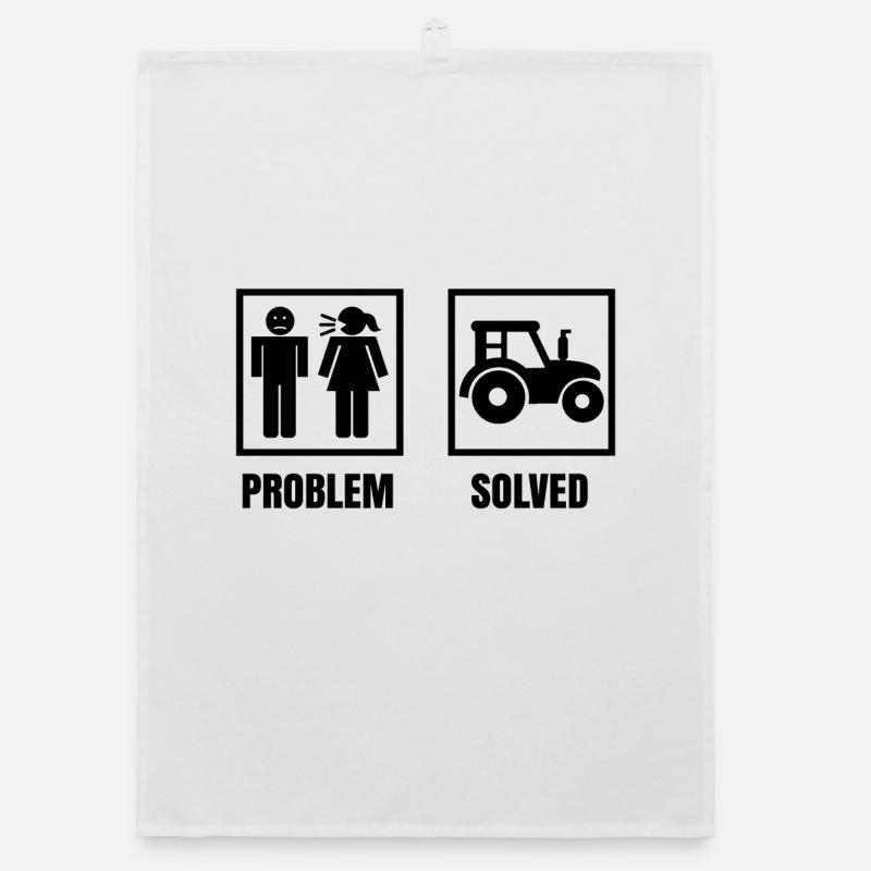 Fahrzeug Traktor Statement Bauer Ackerbau Landluft Organic Geschirrtuch