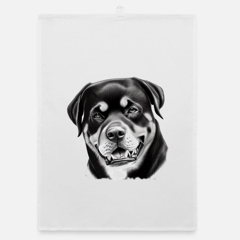 Wunderschöner Rottweiler Organic Geschirrtuch