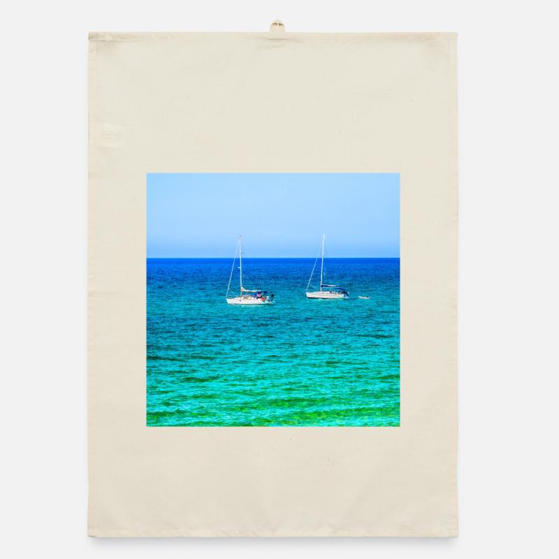 Summer Sailing Organic Geschirrtuch