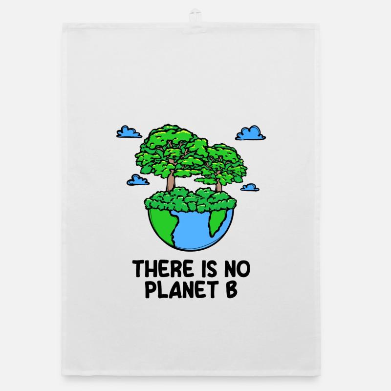 Planet Earth Environment Environmentalist Tree Statement Organic dish towel