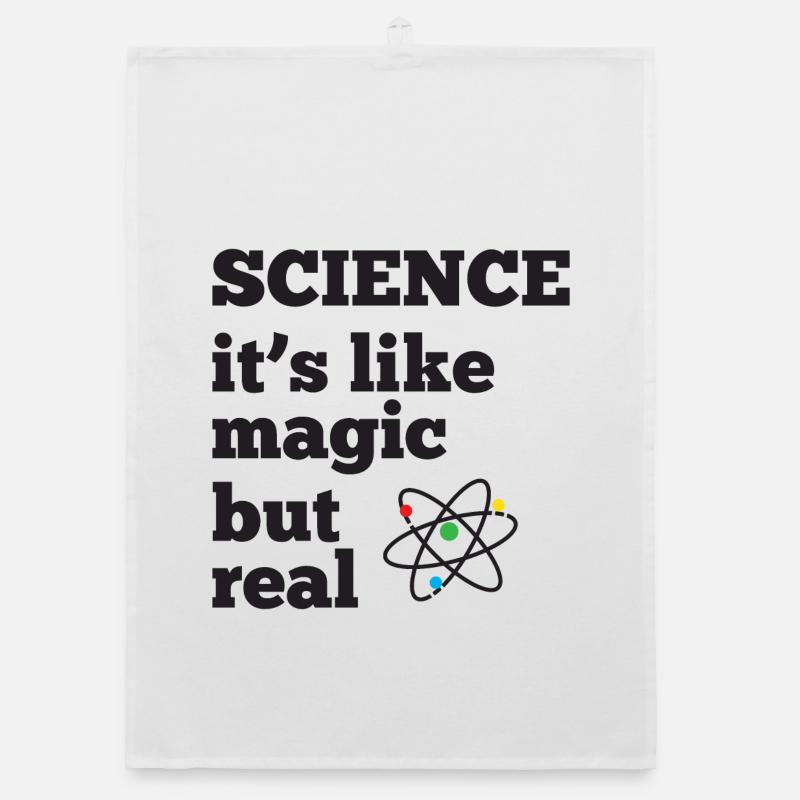 Science - it's like magic but real Organic dish towel