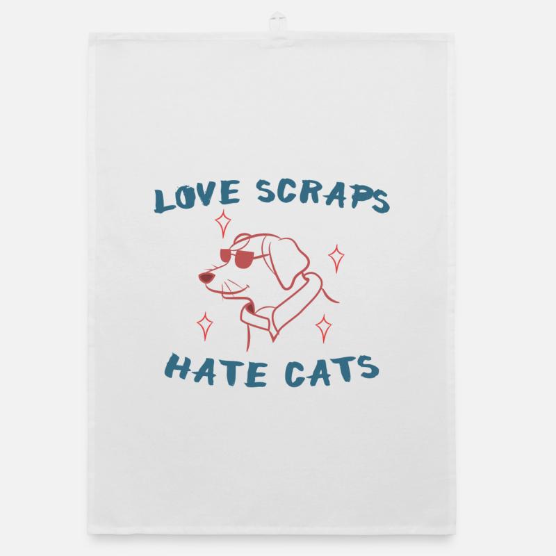Pets Cool Saying Dog Statement Cat Organic dish towel