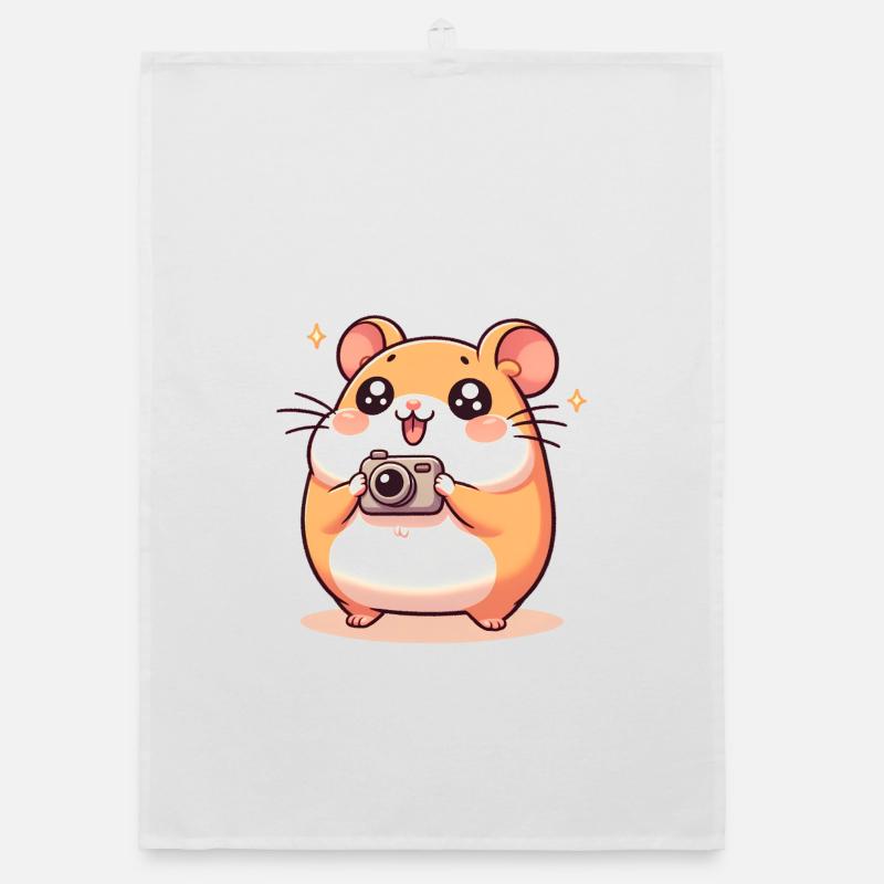 Camera Hamster Organic dish towel