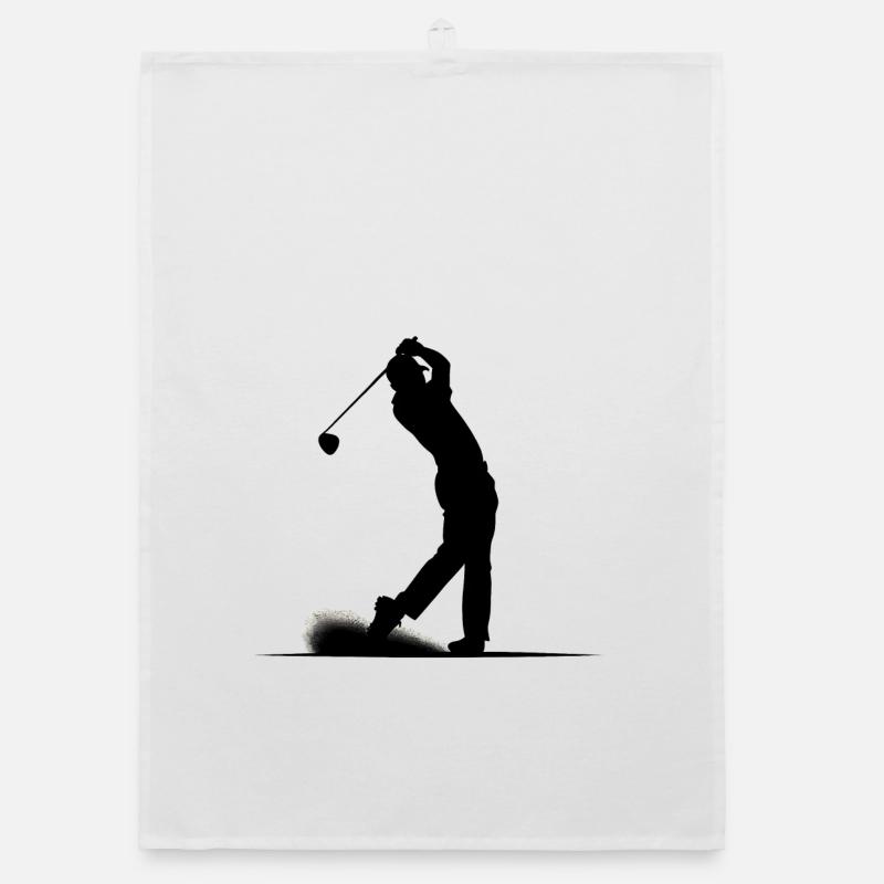 Golfer Organic dish towel