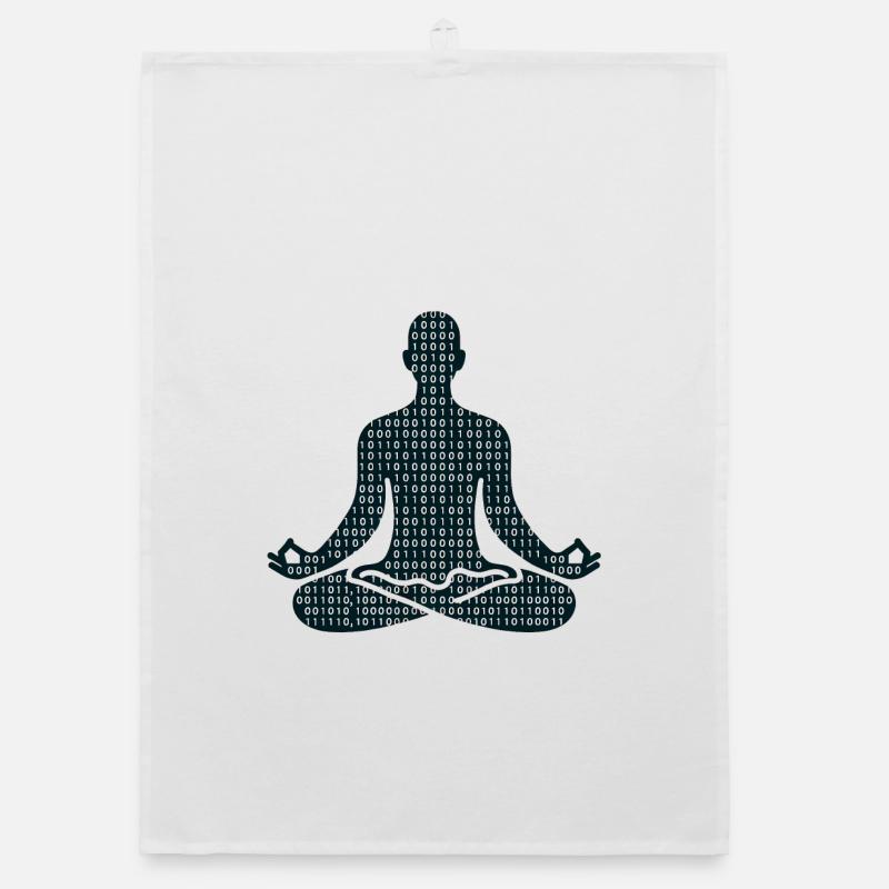 Meditative Pose Organic Geschirrtuch